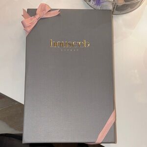 House of CB Gray Box with Pink Ribbon
